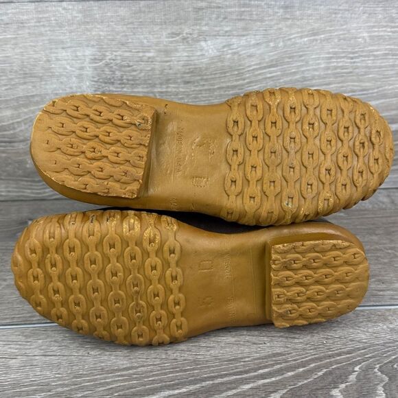 LL Bean Maine Hunting Shoe Men’s Sz 5D Brown Leather 8-Eye Waterproof Duck Boots - Picture 8 of 12